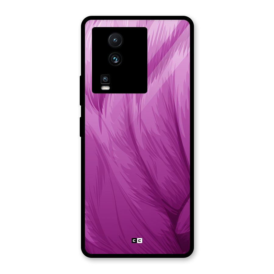 Lavender Furrs Glass Back Case for Vivo iQOO Neo 7