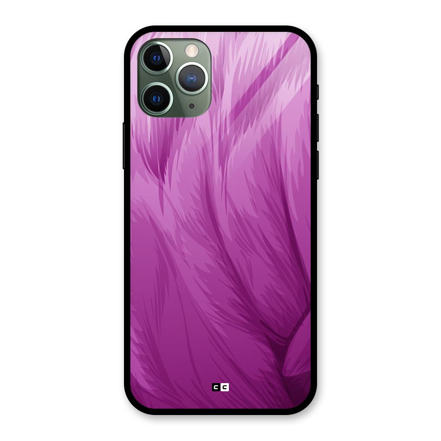 Lavender Furrs Glass Back Case for iPhone 11 Pro