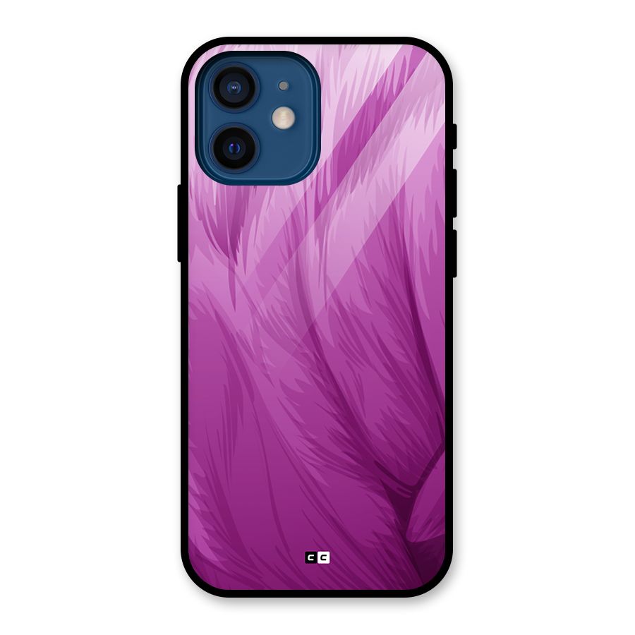 Lavender Furrs Glass Back Case for iPhone 12 Mini