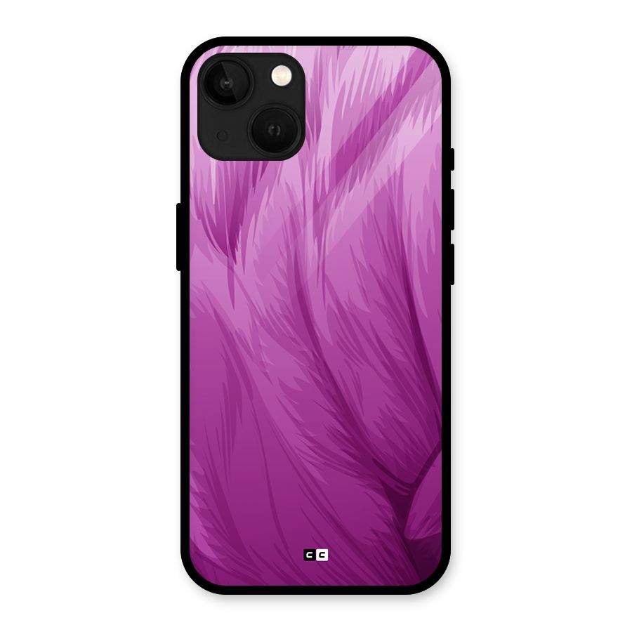Lavender Furrs Glass Back Case for iPhone 13