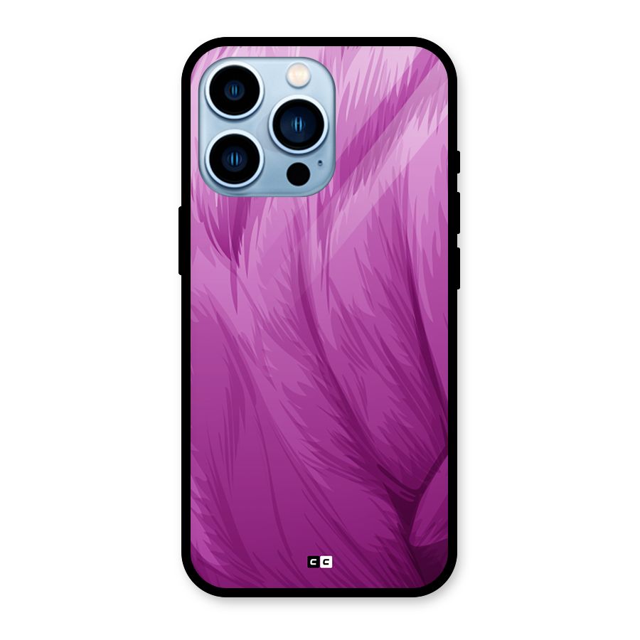 Lavender Furrs Glass Back Case for iPhone 13 Pro