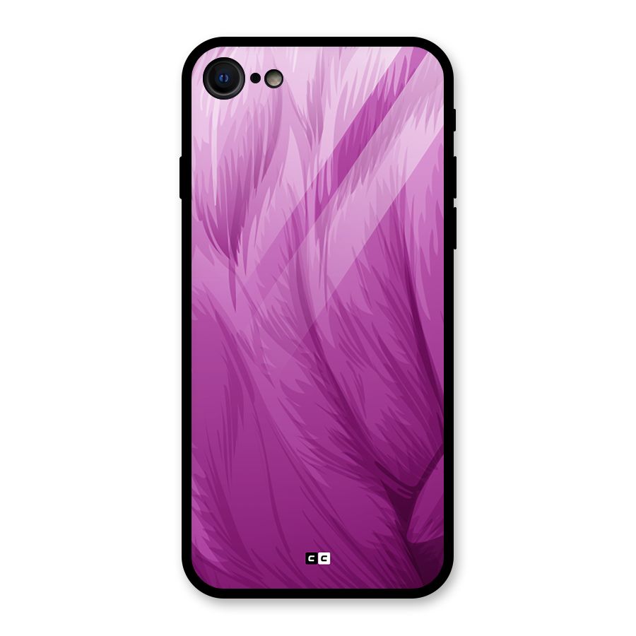Lavender Furrs Glass Back Case for iPhone 7