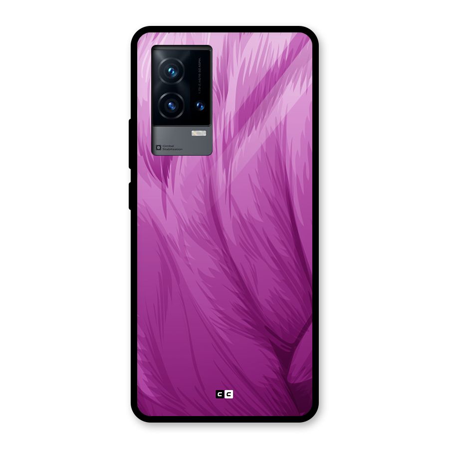Lavender Furrs Glass Back Case for iQOO 9 5G