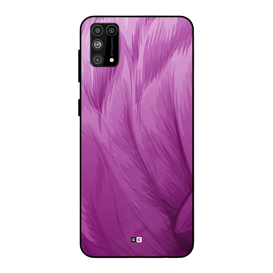 Lavender Furrs Metal Back Case for Galaxy M31