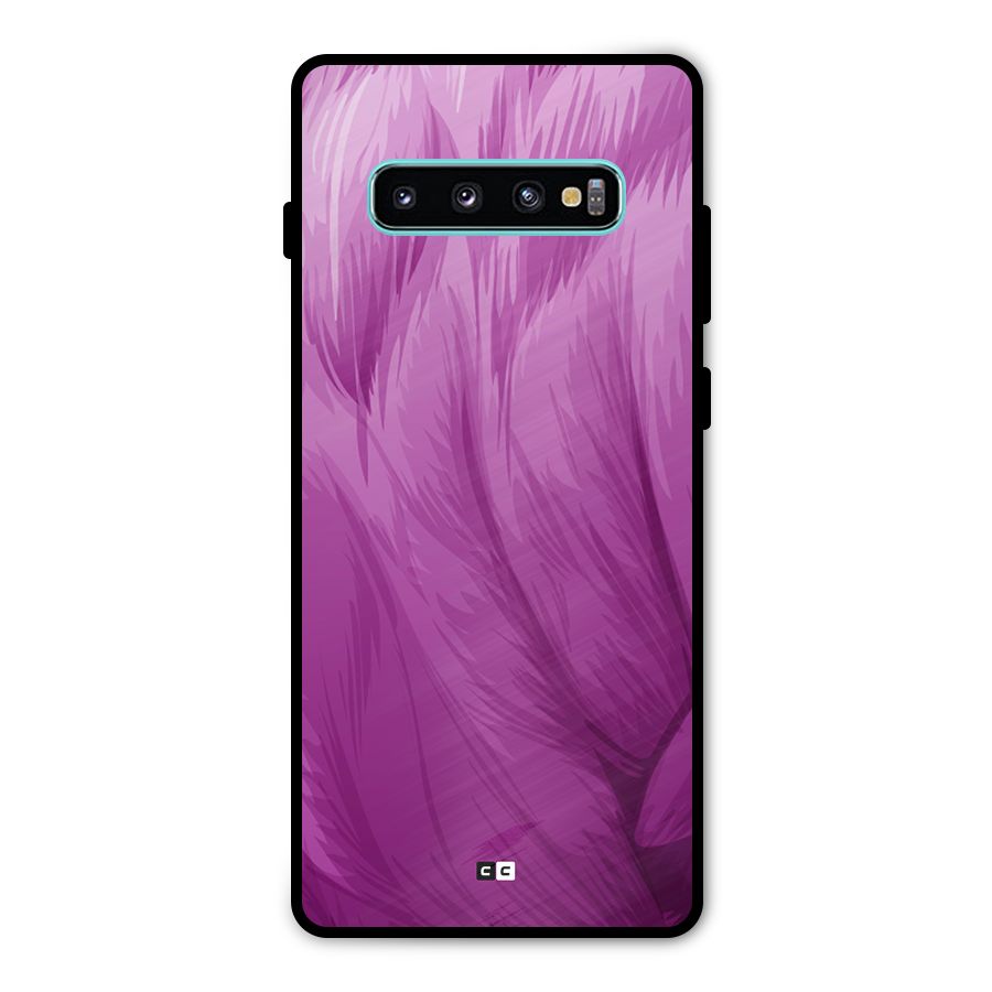 Lavender Furrs Metal Back Case for Galaxy S10 Plus