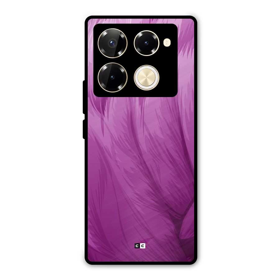 Lavender Furrs Metal Back Case for Infinix Note 40 Pro