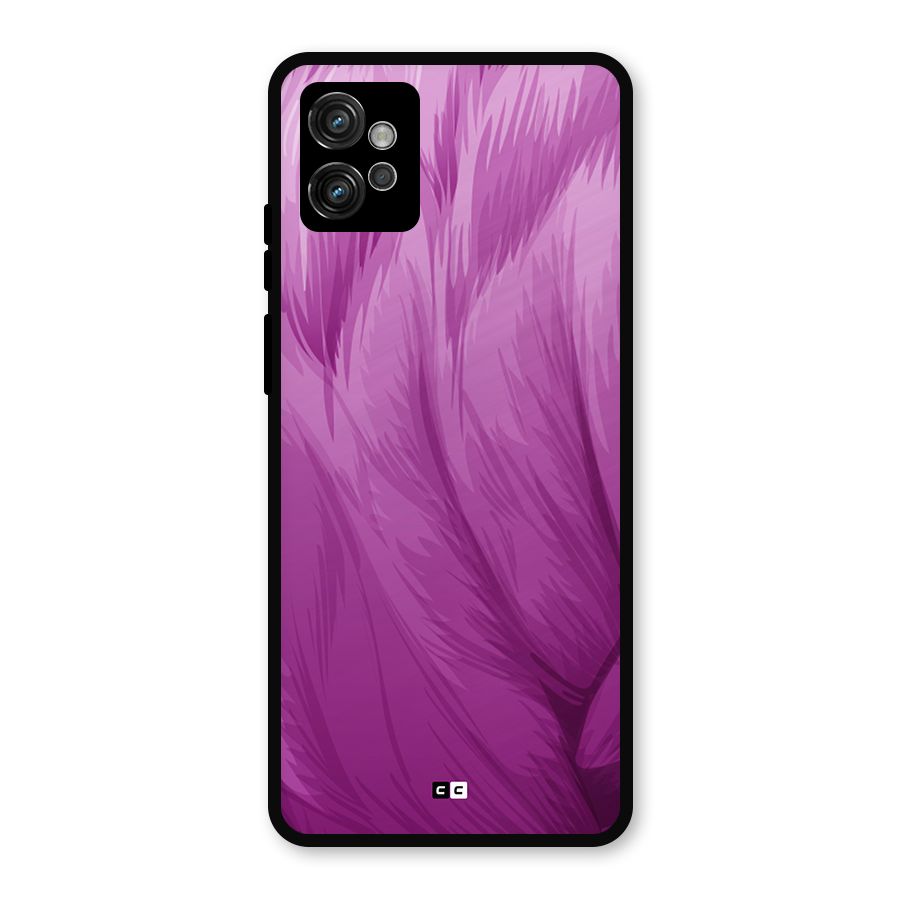 Lavender Furrs Metal Back Case for Moto G32