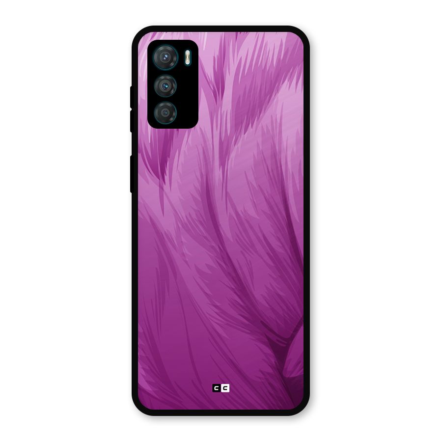 Lavender Furrs Metal Back Case for Moto G42