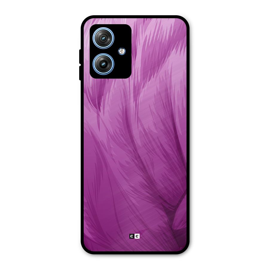 Lavender Furrs Metal Back Case for Moto G54