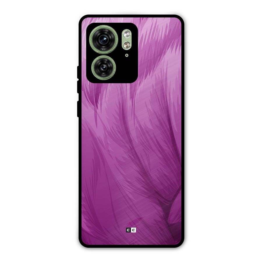 Lavender Furrs Metal Back Case for Motorola Edge 40 5G