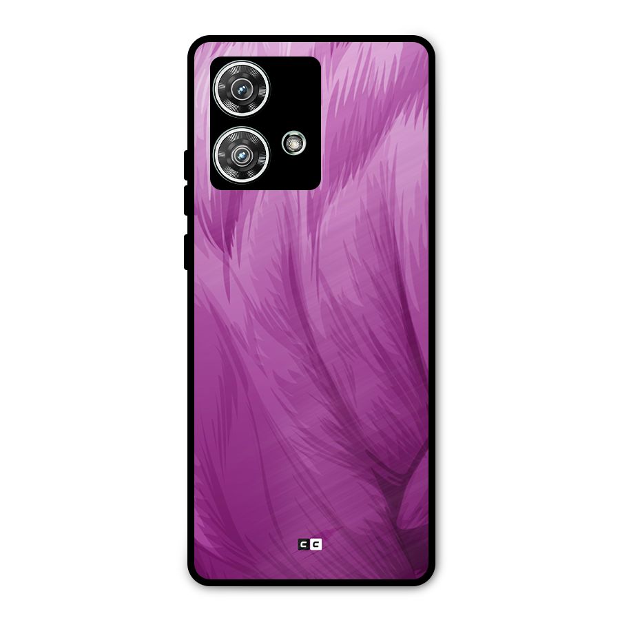 Lavender Furrs Metal Back Case for Motorola Edge 40 Neo