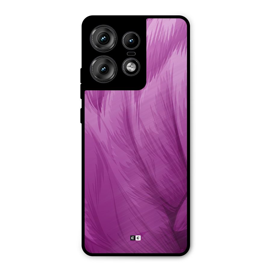 Lavender Furrs Metal Back Case for Motorola Edge 50 Pro