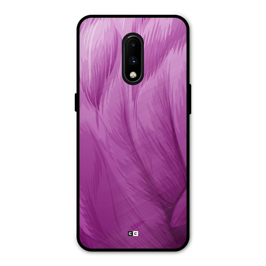 Lavender Furrs Metal Back Case for OnePlus 7