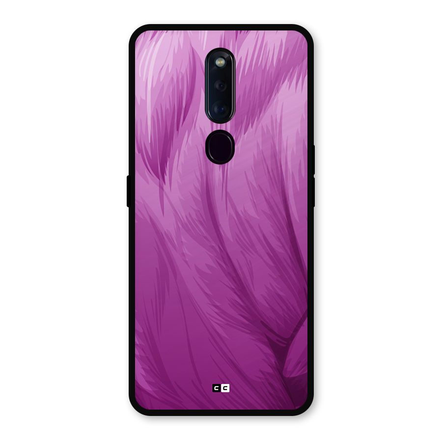 Lavender Furrs Metal Back Case for Oppo F11 Pro