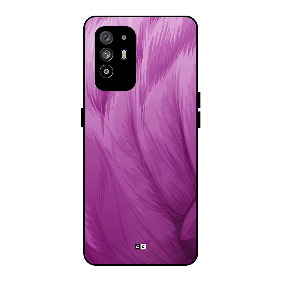 Lavender Furrs Metal Back Case for Oppo F19 Pro Plus 5G