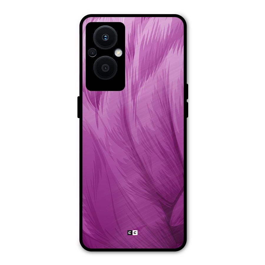 Lavender Furrs Metal Back Case for Oppo F21 Pro 5G