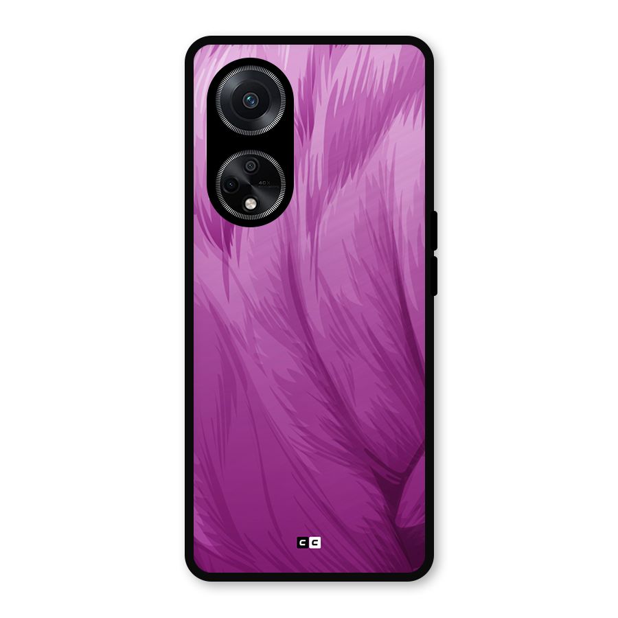 Lavender Furrs Metal Back Case for Oppo F23