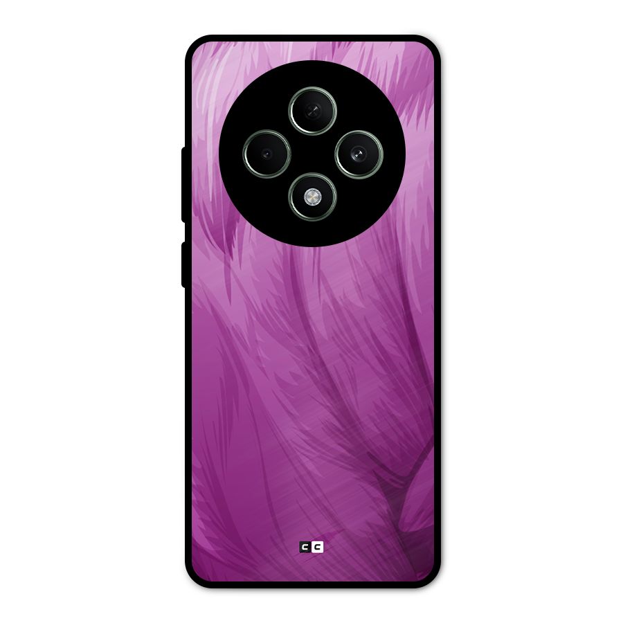 Lavender Furrs Metal Back Case for Oppo F27