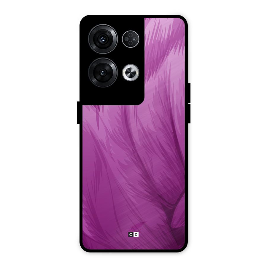 Lavender Furrs Metal Back Case for Oppo Reno8 Pro 5G