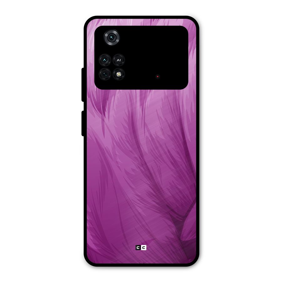 Lavender Furrs Metal Back Case for Poco M4 Pro 4G