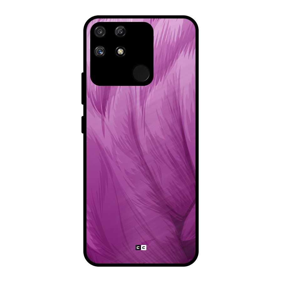 Lavender Furrs Metal Back Case for Realme Narzo 50A