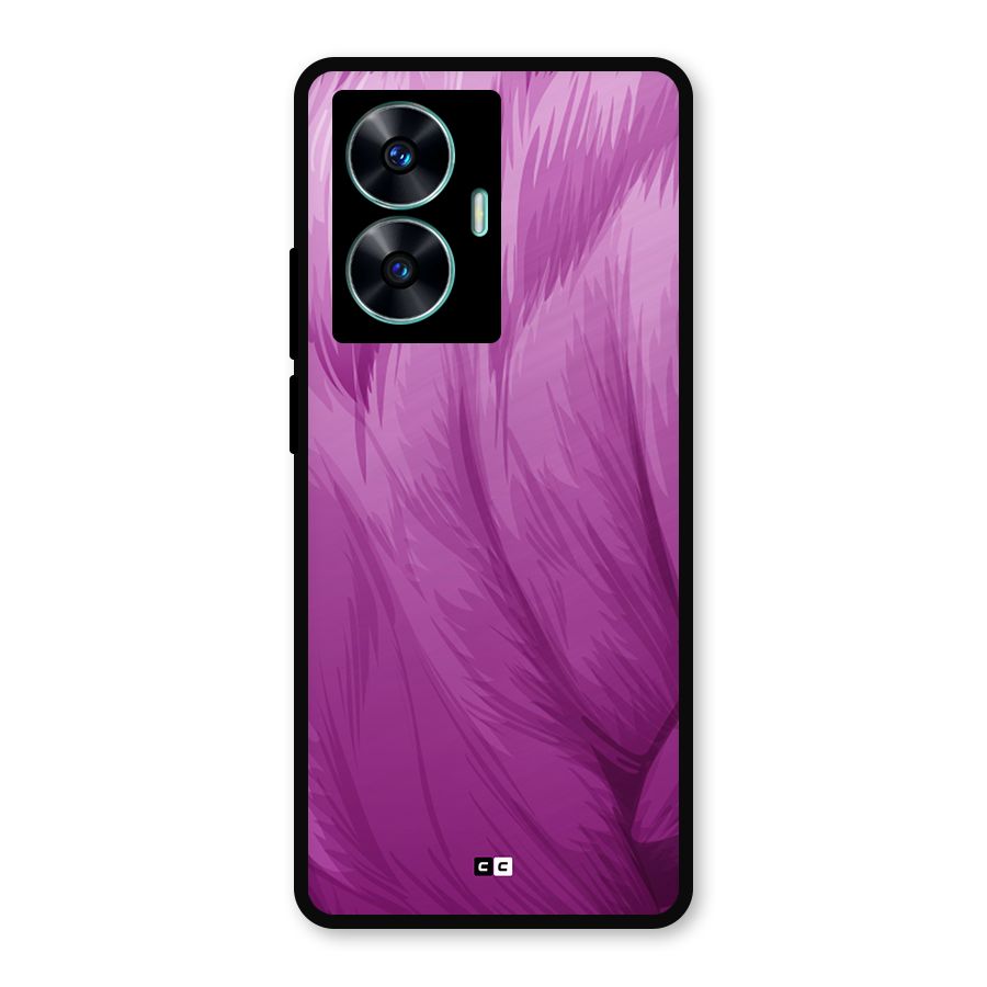 Lavender Furrs Metal Back Case for Realme Narzo N55