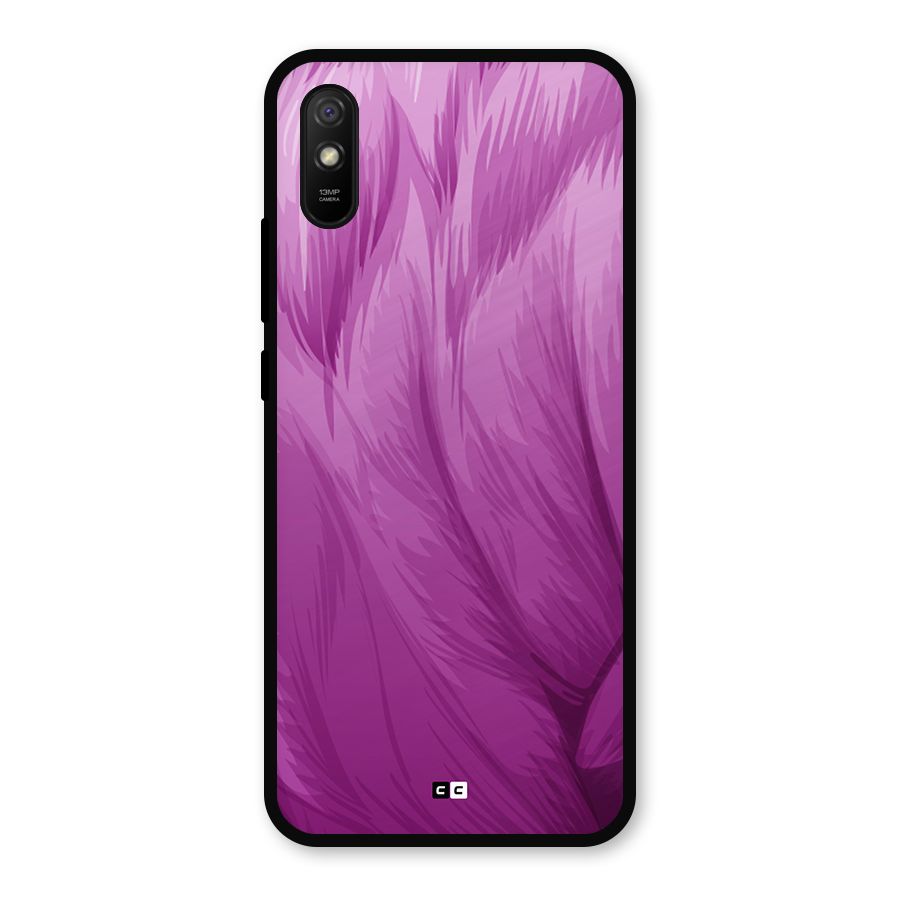 Lavender Furrs Metal Back Case for Redmi 9a