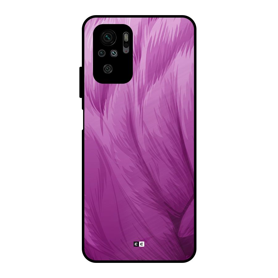 Lavender Furrs Metal Back Case for Redmi Note 10S