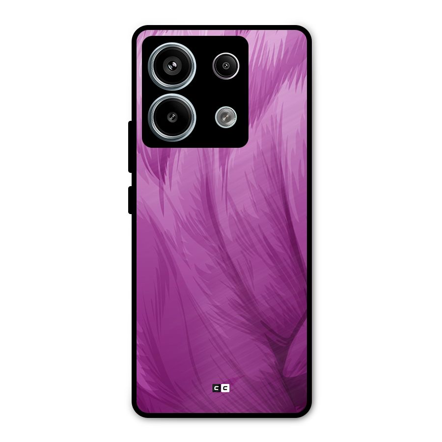 Lavender Furrs Metal Back Case for Redmi Note 13 Pro 5G