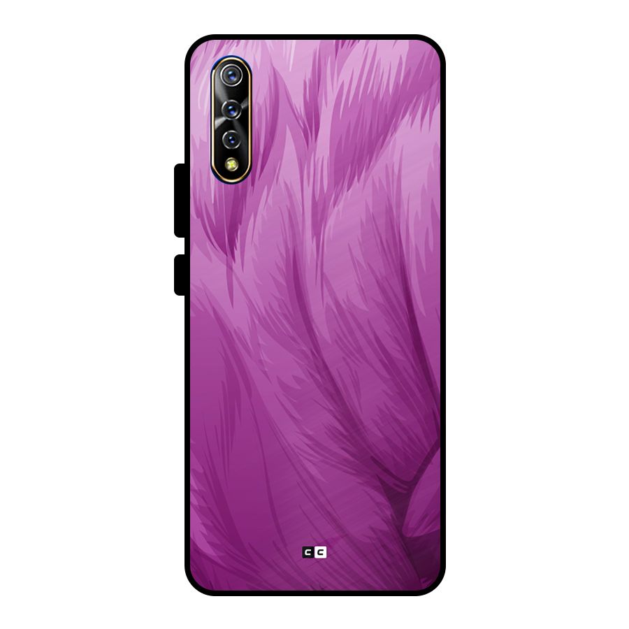 Lavender Furrs Metal Back Case for Vivo S1