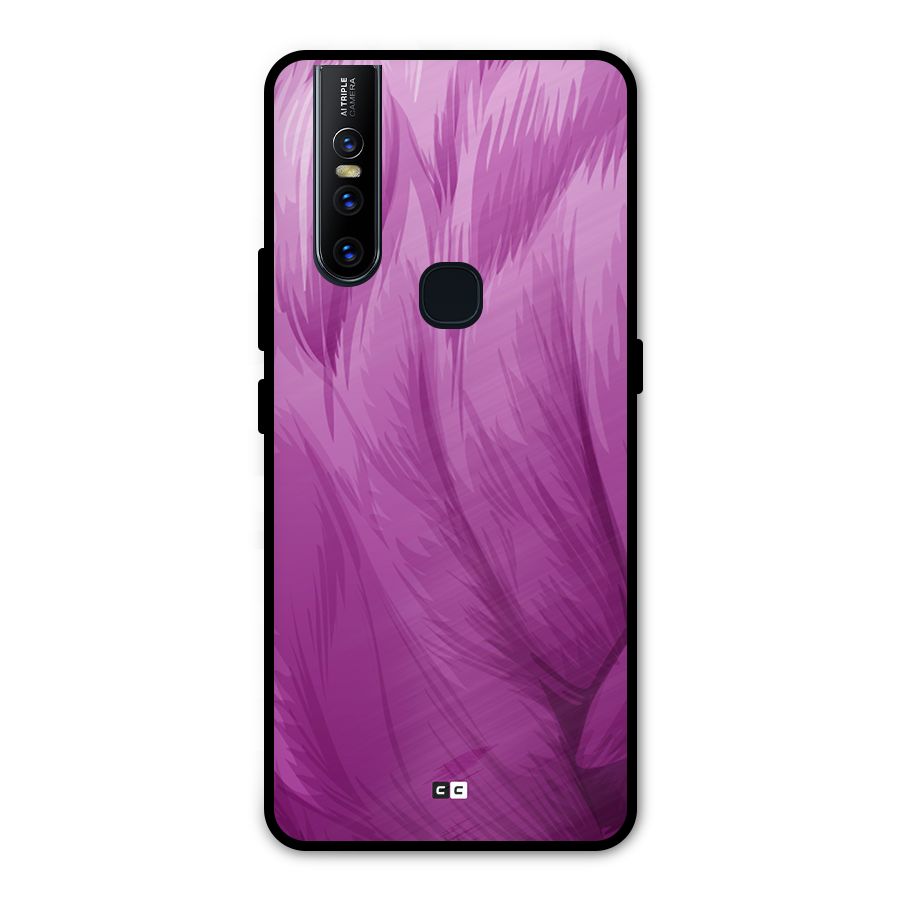Lavender Furrs Metal Back Case for Vivo V15