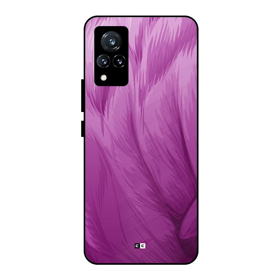 Lavender Furrs Metal Back Case for Vivo V21 5G