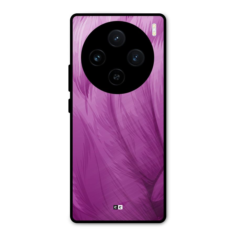 Lavender Furrs Metal Back Case for Vivo X100