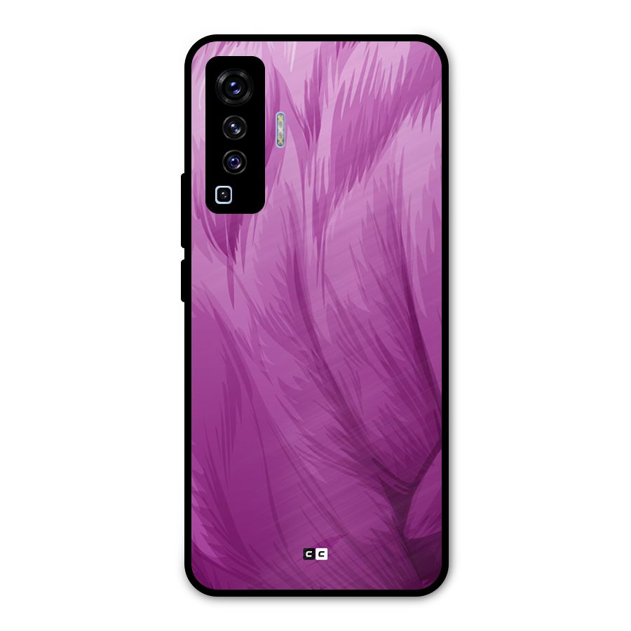 Lavender Furrs Metal Back Case for Vivo X50