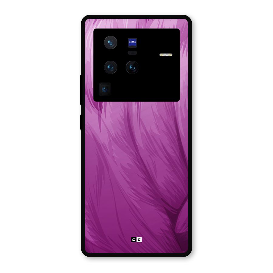 Lavender Furrs Metal Back Case for Vivo X80 Pro