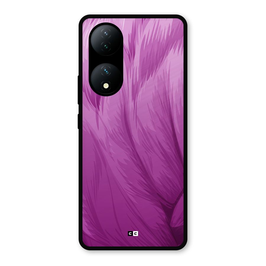 Lavender Furrs Metal Back Case for Vivo Y100a