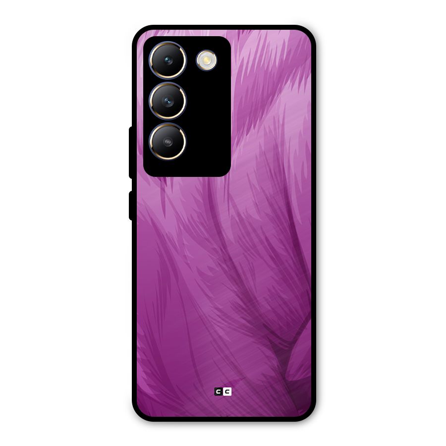 Lavender Furrs Metal Back Case for Vivo Y200e