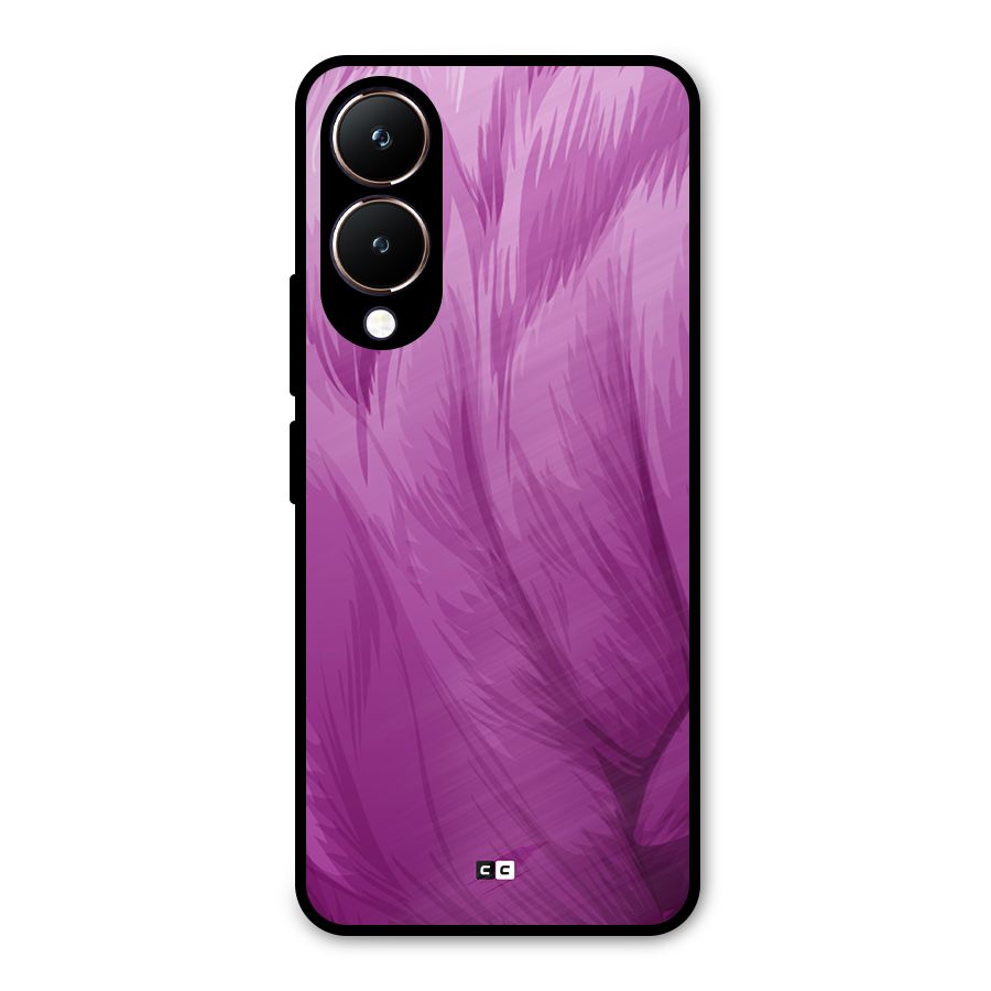 Lavender Furrs Metal Back Case for Vivo Y28