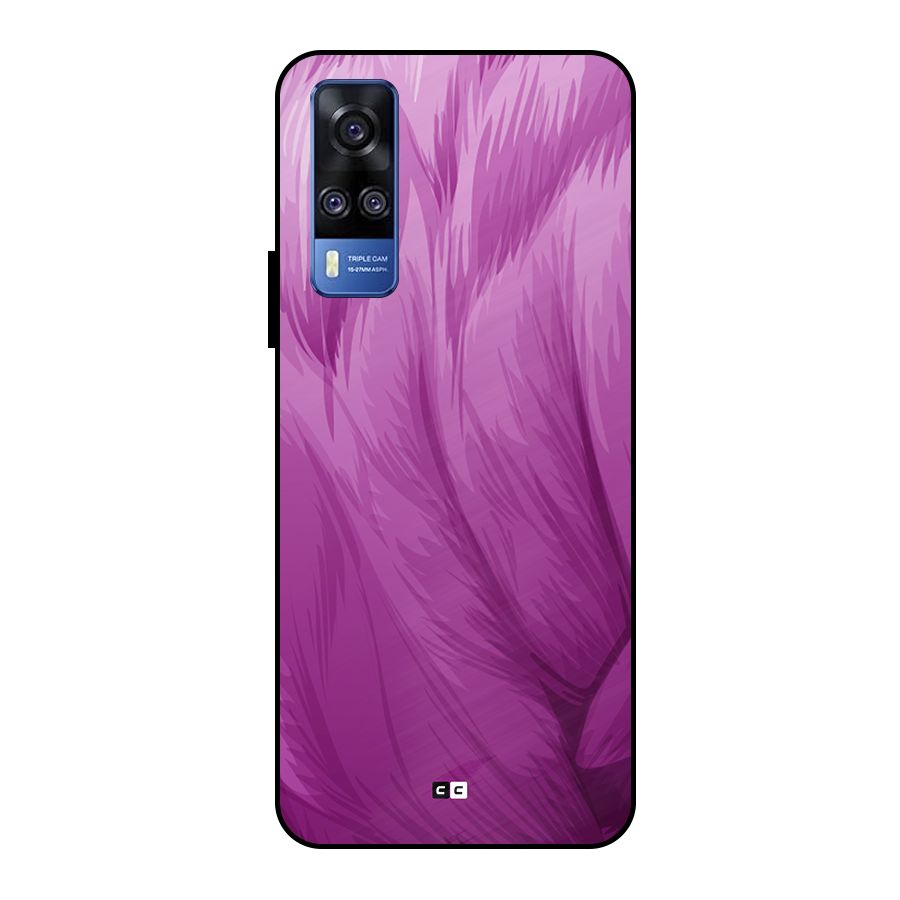 Lavender Furrs Metal Back Case for Vivo Y51