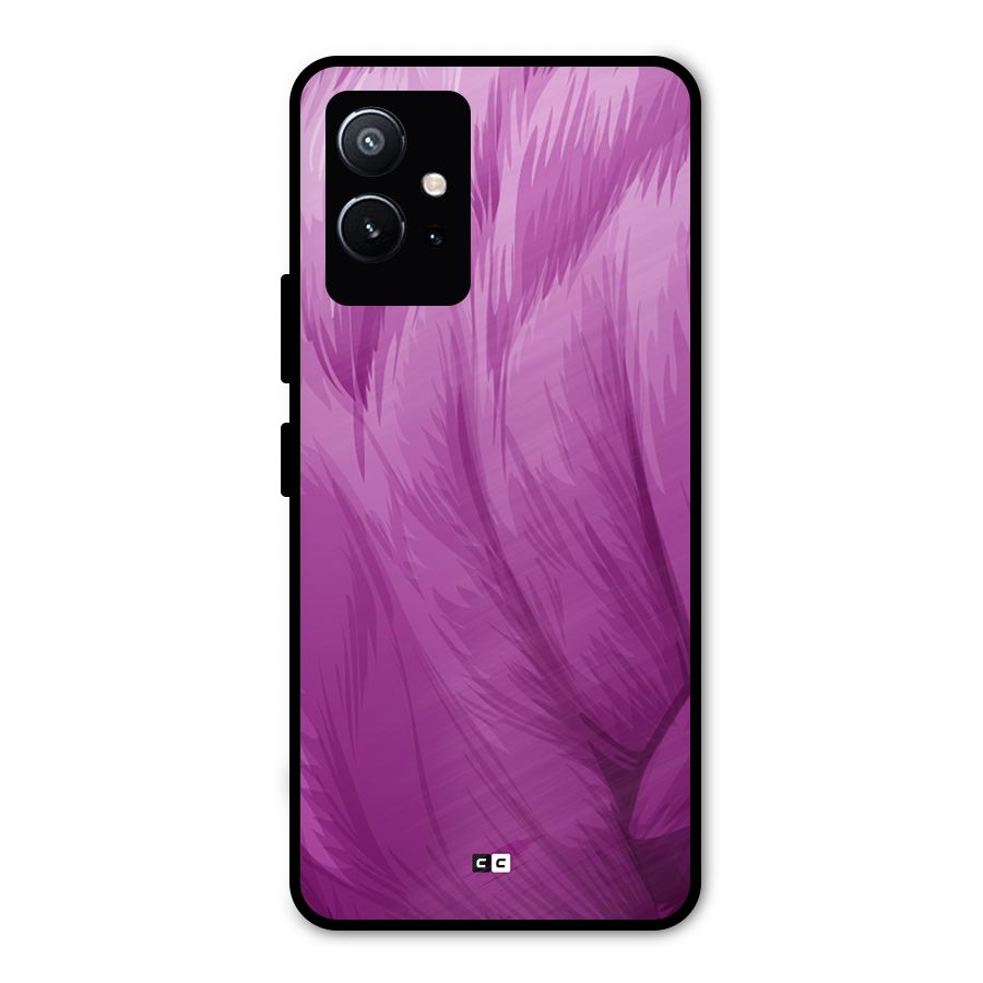 Lavender Furrs Metal Back Case for Vivo Y75 5G