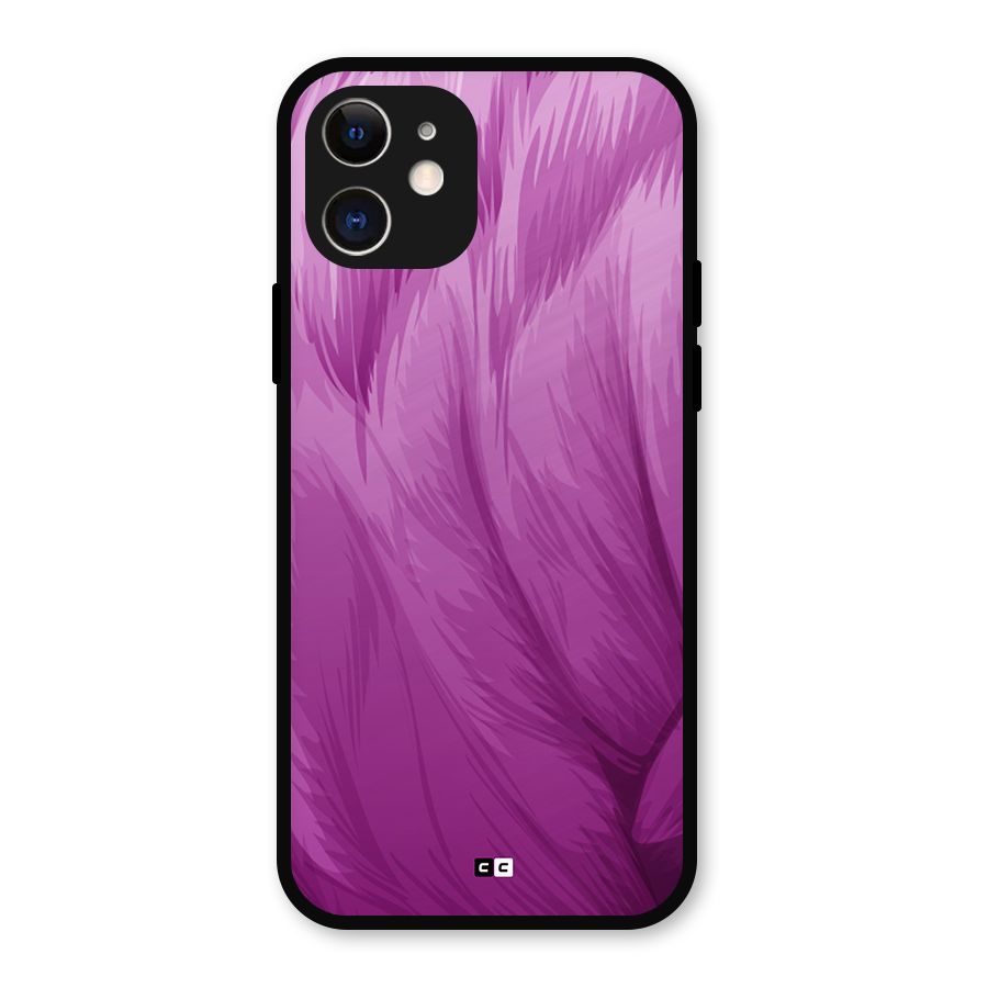 Lavender Furrs Metal Back Case for iPhone 12