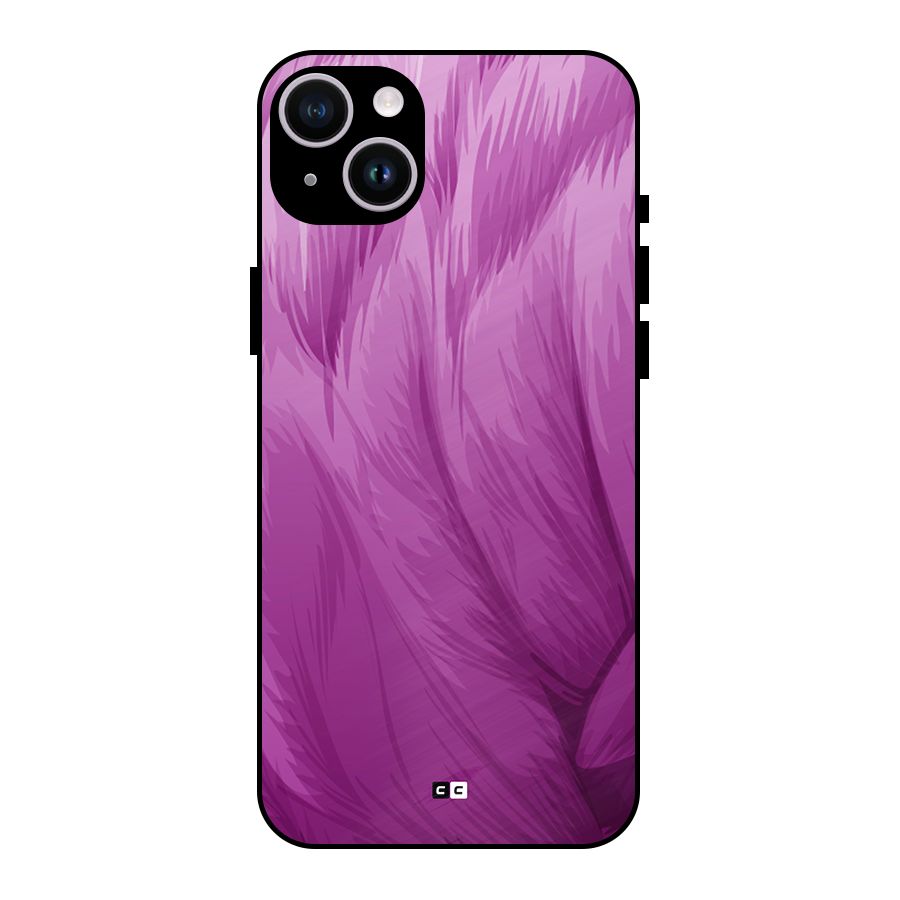 Lavender Furrs Metal Back Case for iPhone 14 Plus