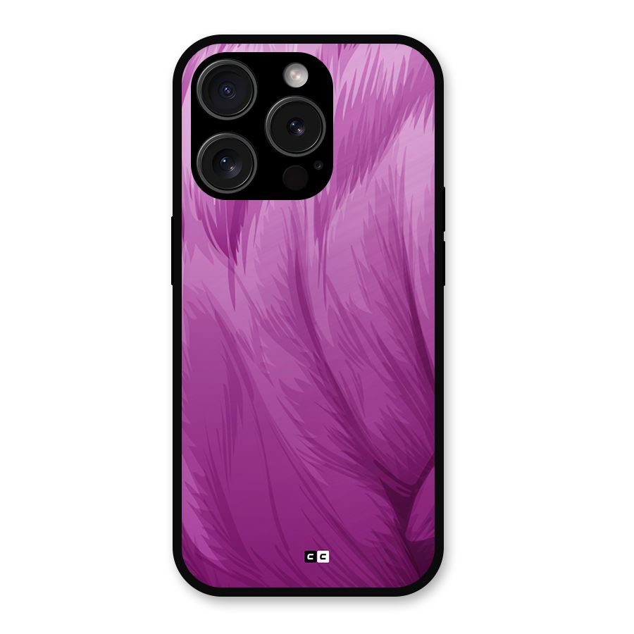 Lavender Furrs Metal Back Case for iPhone 15 Pro