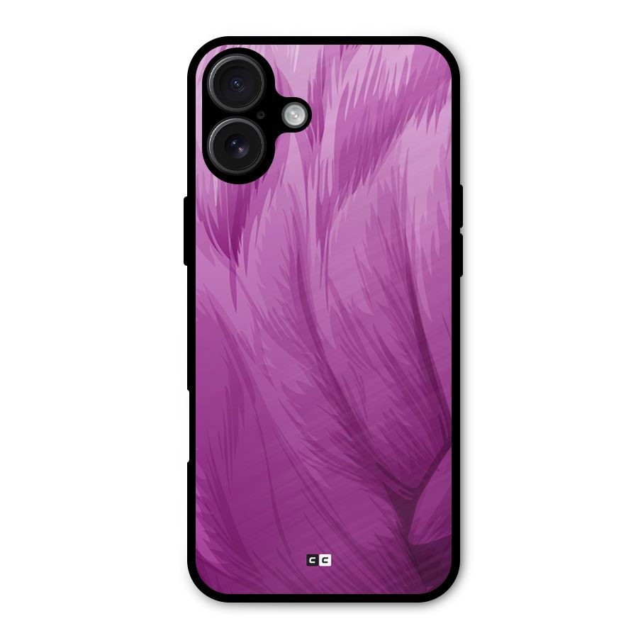 Lavender Furrs Metal Back Case for iPhone 16 Plus