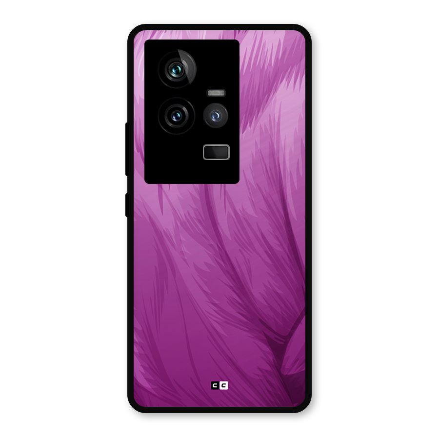 Lavender Furrs Metal Back Case for iQOO 11 5G