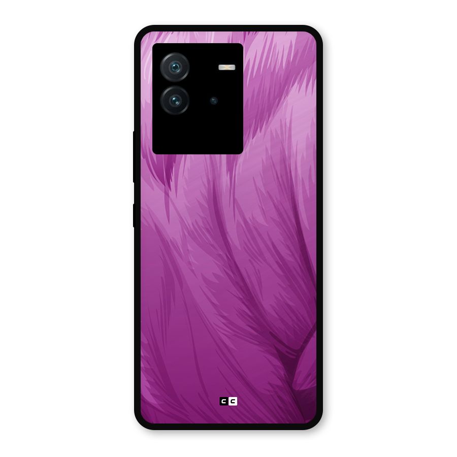 Lavender Furrs Metal Back Case for iQOO Neo 6 5G