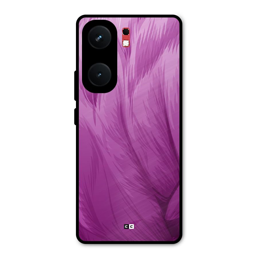 Lavender Furrs Metal Back Case for iQOO Neo 9 Pro