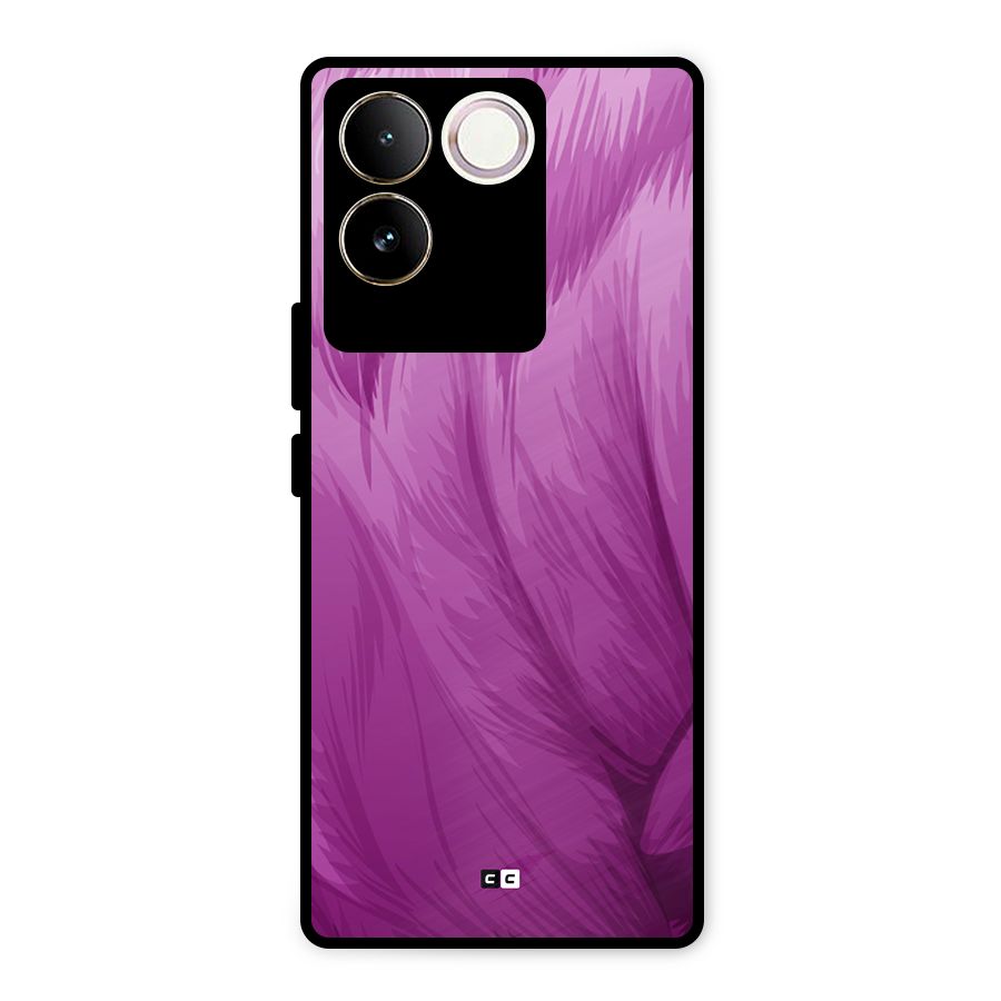 Lavender Furrs Metal Back Case for iQOO Z7 Pro