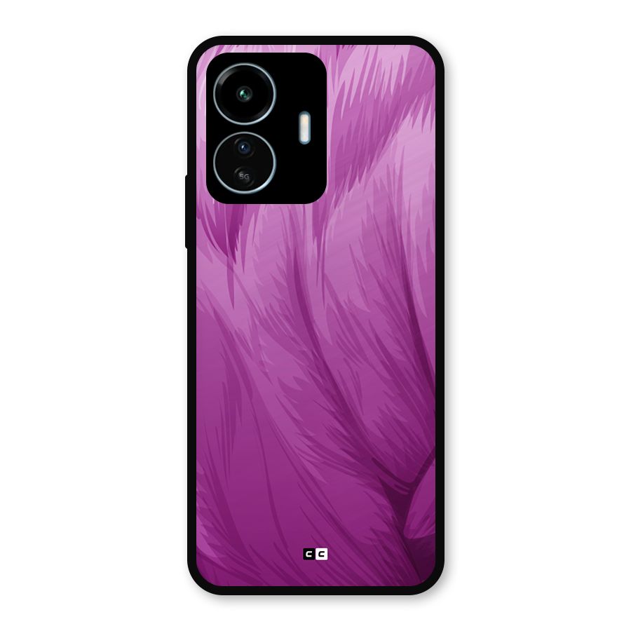 Lavender Furrs Metal Back Case for vivo iQOO Z6 Lite 5G