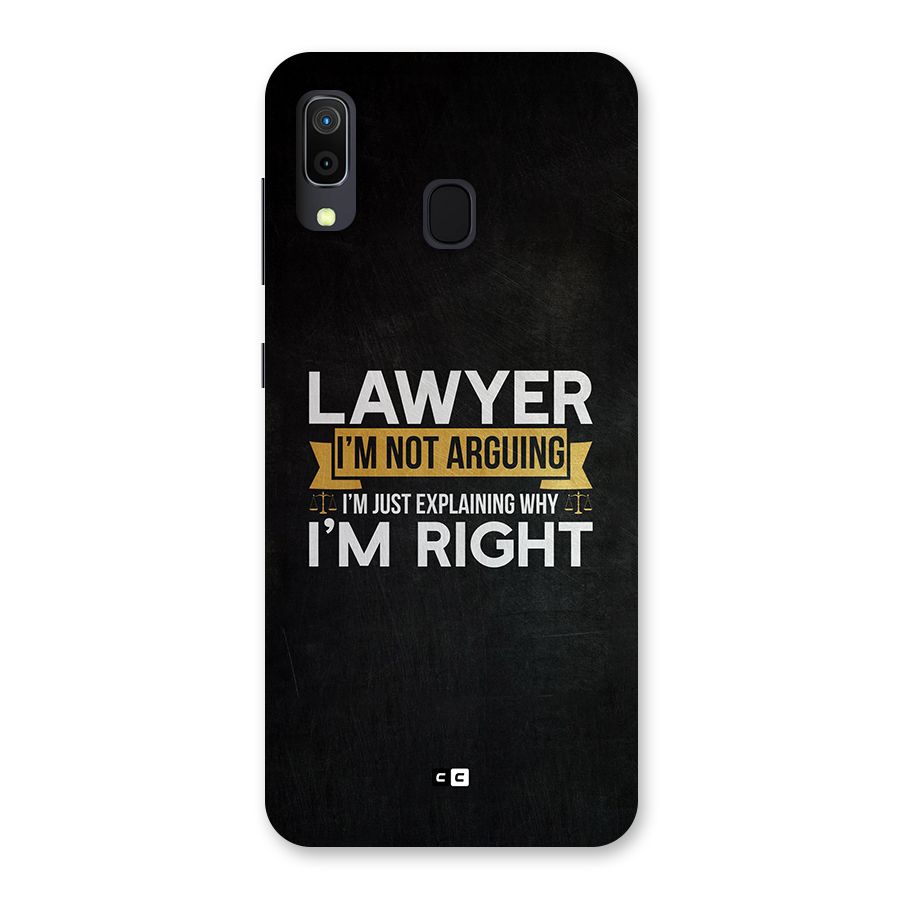 Lawyer Explains Back Case for Galaxy A20
